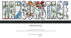 Desktop Screenshot of lyrics.hansonstage.com